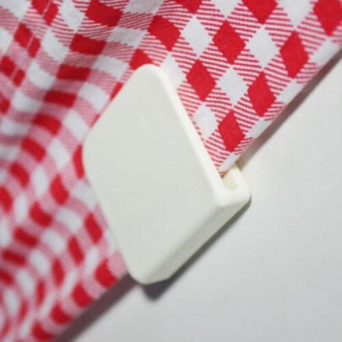 2 PCS Adhesive Fixation Shower Curtain Clamps U Shape Fixed Clip Household Bathroom