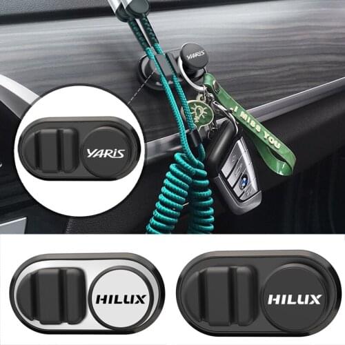 2pcs car ABS hook mask key shopping bag small hook for Toyota Yaris hilux c-hr Prado prius avensis auris Corolla Camry