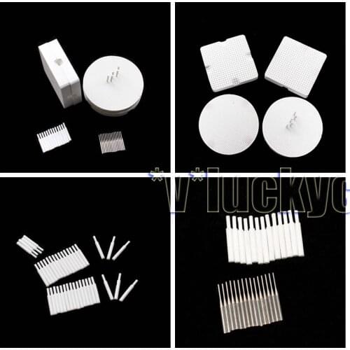 2 Honeycomb+2 dental Firing Trays w/ 20 Mental Pins +20 Zirconia Pins