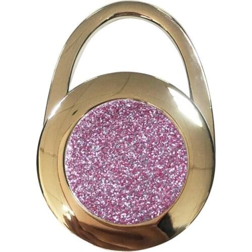 25PCS / LOT Portable Metal Foldable Bag Purse Hook Handbag Hanger Purse Hook Handbag Holder Shell Bag Folding Table Hook