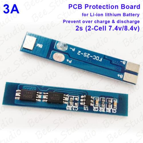 3A DC7.4V 8.4V 2S Li-ion Lithium Battery 18650 Charger Protection Board Pad Module