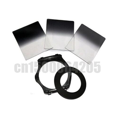 49 52 55 58 62 674 72 77mm Adapter Ring + filter Holder + Gradual ND2+ND4+ND8 Grey Filter For Cokin P Series