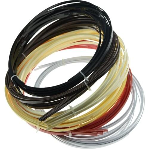 5Pcs Guitar Binding Purfling Strips ABS Guitar Binding Parts for Luthiers 1650mm*5mm*1.5mm 6 Colors Available