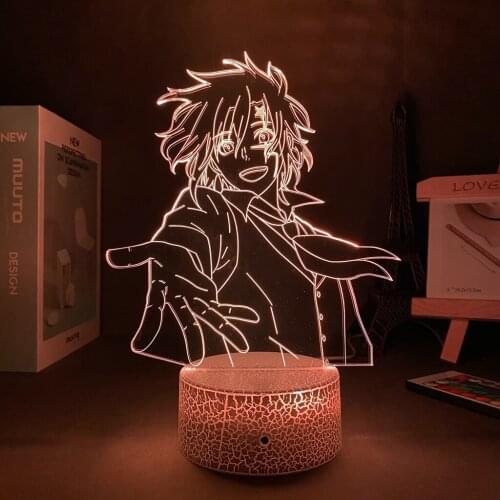 Acrylic LED Lamp Anime Lamp D Gray Man Manga Allen Walker Figure for Room Decor Night Light Kids Bithday Gift D Gray Man