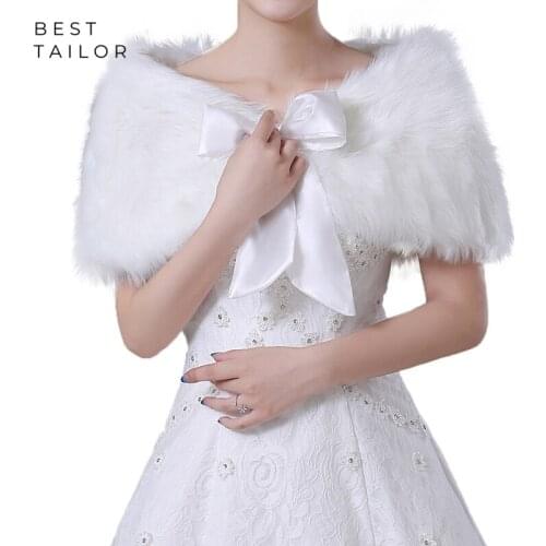 Свадебные меховые накидки BestTailor Bridal&Formal China At AliExpress