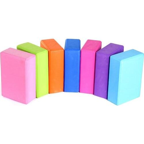 Fitness EVA Blocks Foam Brick Training Exercise Gym Set Tool Yoga Bolster Pillow Cushion Stretching Body Shaping yoga blocks