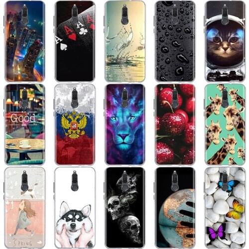 For Huawei Mate 10 Lite Case Silicone Soft Cover for Huawei honor 9i Cases Cover Cute Coque Fundas for Huawei Nova 2i Phone Case