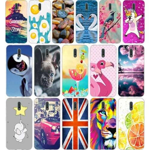 A Phone Case For Nokia 2.3 3 5 Soft Silicone TPU Ultra Thin Flower Floral Painted Back Cover For Nokia 2.3 Case
