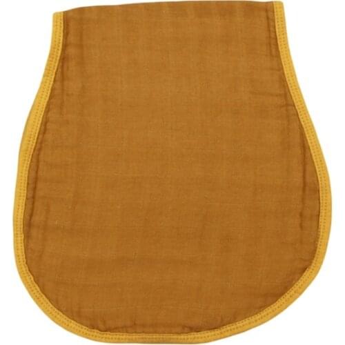 Baby Burp Cloth Bamboo Fiber Cotton Absorbent Solid Saliva Towel Feeding Bibs