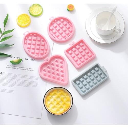 Food Grade Silicone Waffle Mould Kitchen Tools Cake Baking Supplies Heart Round Square Silicone Cake Mold