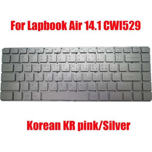 KR Laptop Keyboard For Chuwi For Lapbook Air 14 CWI529 14.1 YXT-NB93-59 MB3008002 Korean pink/silver without frame new
