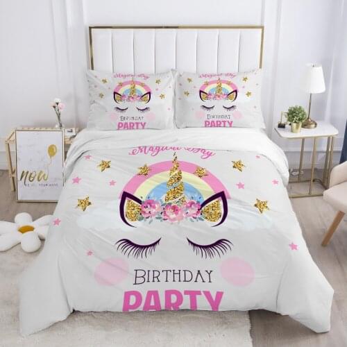 Children Bedding set for Kids Baby Child Girls boy140x200 Single Quilt/Comfortable/Duvet Cover Set Bed Linens Cute PARTY