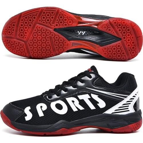 New Professional Breathable Badminton Shoes Men Women Size 35-45 Anti Slip Badminton Sneakers Light Weight Tenni Footwears
