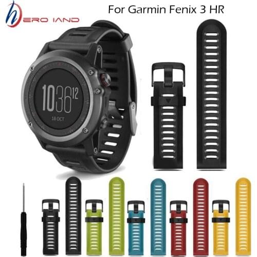 Best Price ! New SPORT Silicone Replacement Band for GARMIN FENIX 3 For Garmin Fenix 3 HR 5X 5X Plus high quality drop shipping