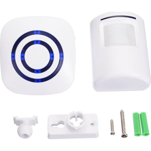 Mayitr Waterproof Wireless Digital Doorbell with PIR Sensor Infrared Detector Induction Alarm Door Bell Home Security Doorbell