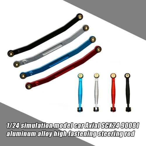 Metal Tight Tolerance Steering Link Rod Upgrade Parts For 1/24 RC Crawler Axial SCX24 90081 AXI00002 Accessories