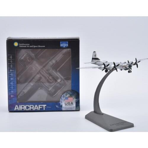 Diecast 1/300 Scale B29 Bomber Frtress Airplane Model World War II Army Alloy Fighter Model Static Display Boy Toy Gift