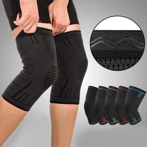 Mounchain Non Slip Silicone Sports Knee Pads Support for Running Cycling Basketball