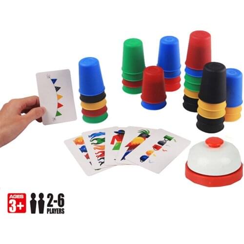 Desktop Parent - Child Interactive Puzzle Classic Card Games Outdoor Indoor Speed Cups Family Children Board Quick Funny Comfy