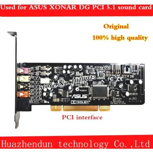 Original ASUS Xonar DG sound card PCI interface 5.1 channel with fiber interface