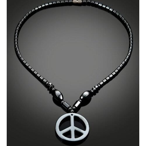 40GB Hematite Necklace With Magnetic Therapy Healing Health Unisex Jewelry Geometric