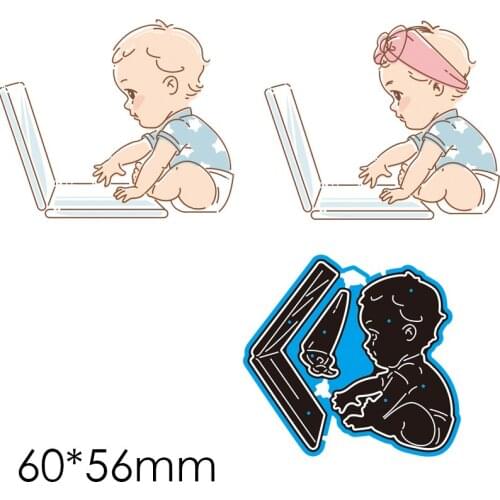Cutting Dies Baby New Metal Stencils DIY Scrap Booking Paper Cards Making Decoration 60*56mm