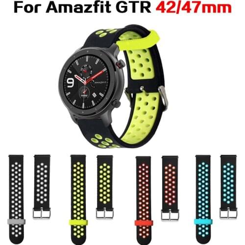 Silicone Band for Xiaomi Huami Amazfit GTR 47mm /Amazfit GTR 42mm Smart Watch Bracelet for Amazfit BIP /Amazfit pace /GTS strap