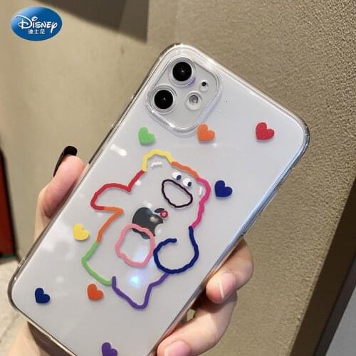 DISNEY Winnie the Pooh Silicone Case for IPhone 11 12Pro Xs Max Official Liquid Silicon 360 Full Cove zz0617