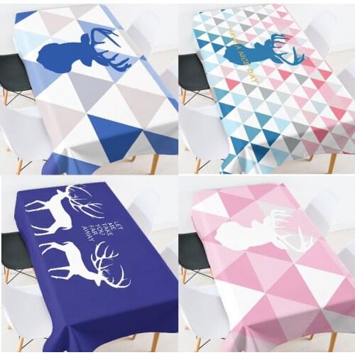 Geometric striped lattice lace tablecloth dining table decor room decor aesthetic Oilcloth on table party decoration Tablecloth