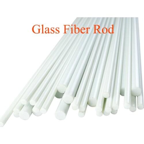 10pcs Diameter 5mm Carbon Fiber Rod Glass Fiber Rod ABS Round Rod Elastic Insulation Rods Model Material Lenght 500mm