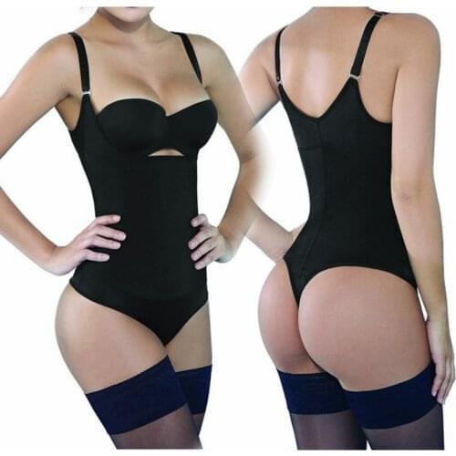 Thong Shapewear Bodysuit Sexy Latex Waist Trainer Slimming Corset Tummy Control Underwear Women Full Body Shaper Slip Butt Lift