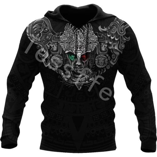 Tessffel Amazing Aztec Warrior 3D Printed Men/Women Sweatshirt Harajuku Zipper Hoodie Casual Unisex Jacket Pullover Style-A6