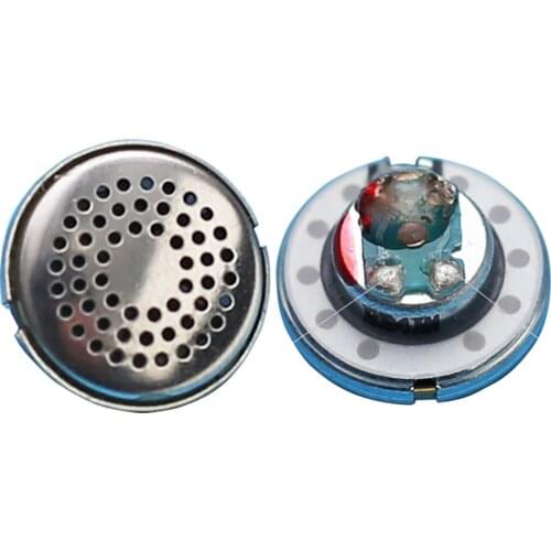 10pcs Headset 13.8mm Full-Range 32Ohm HIFI Speaker High Fidelity Earplugs Moving Coil Unit Speaker Headphone Accessory