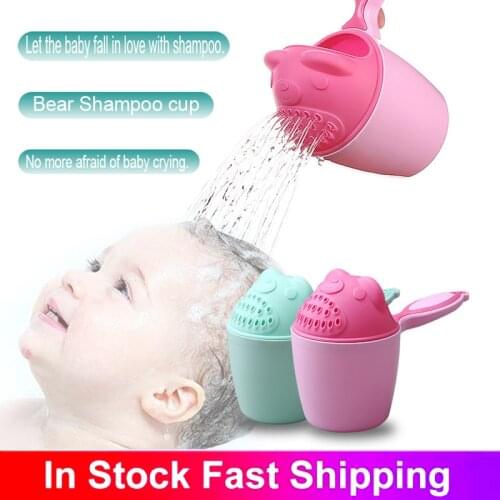 2Colors Baby Care Shampoo Cup Shampoo Cup Showers Shampoo Scoop Plastic Water Spoon Bebe Bebes Banheira Bath Infantil Toys