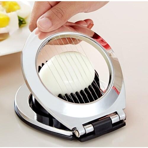 Strong Toughness Boiled Egg Cutter 2 in 1 Egg Fruit Section Slicer Cooking Mold Household Kitchen Accessories 11.5x9.5cm
