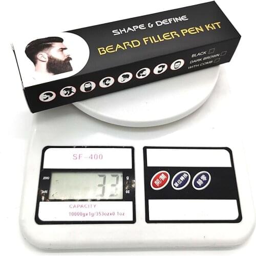 2-in-1 Sweatproof Hair Eyebrow Beard Filler Pen Fast Camouflage Long-lasting