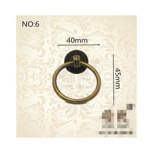 A04 European Garden single hole Qinggu bronze door wardrobe cabinets antique handles European door handle