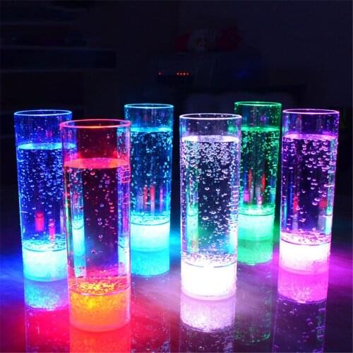 400ML LED Wine Cup Bar Colorful Luminous Plastic Juice Drink Cup Cool Birthday KTV Party Water Beer Flash Cups
