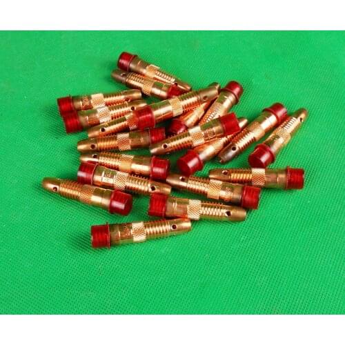 3/32" 2.4mm Collet Body Tungsten Holder Fit WP17 18 26 TIG Welding Torch Series 10pcs