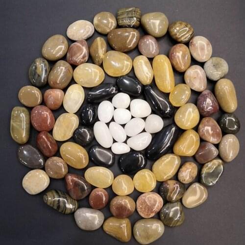 Fish tank decoration Sand bottom Aquarium decoration Natural pebble rain flower stone decorative stone colorful stone