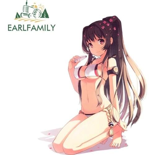 EARLFAMILY 13cm x 10.2cm for BLACK BULLET Vinyl Car Stickers Anime Motorcycle Waterproof DIY Personality Camper Snowboard Decal