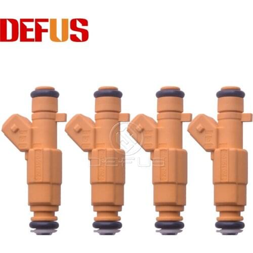 DEFUS 4pcs Fuel Injector Nozzle OE 0280156096 For V-W G-olf P-olo Seat Cordoba Ibiza 1.6L-L4 2004-2009 0 280 156 096 032906031D