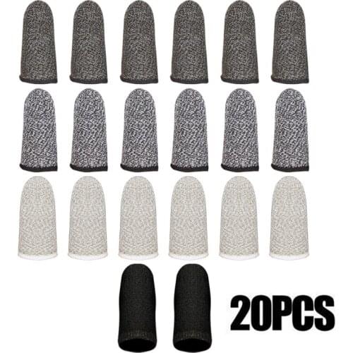 H05A 20pcs Phone Game Finger Sleeve Screen Gaming Controller Touch Screen For PUBG Finger Cot For Child