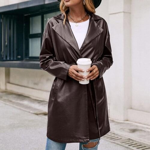 Женские кожаные куртки ISHOWTIENDA China At AliExpress