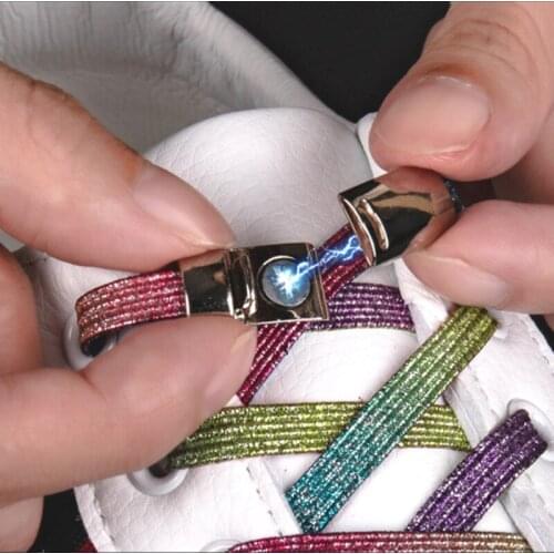 New Magnetic ShoeLaces Elastic Locking ShoeLace Special Creative No Tie Shoes lace Kids Adult Unisex Sneakers Laces strings