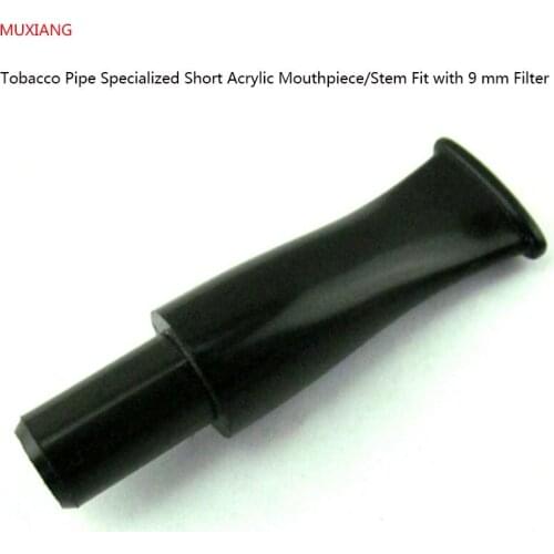 MUXIANG Briar Wood & Rosewood Tobacco Pipe Specialized Acrylic Short Straight Taper Mouthpiece Factory Direct Sale bj0001