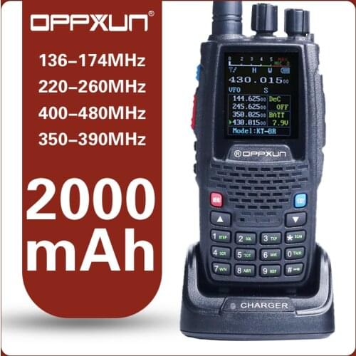 OPPXUN KT-8R Multi Quad Band 400-470MHz Walkie-talkie Digital Display Portable Dual Ham Two Way Cb Radio Encryption Anti Noise