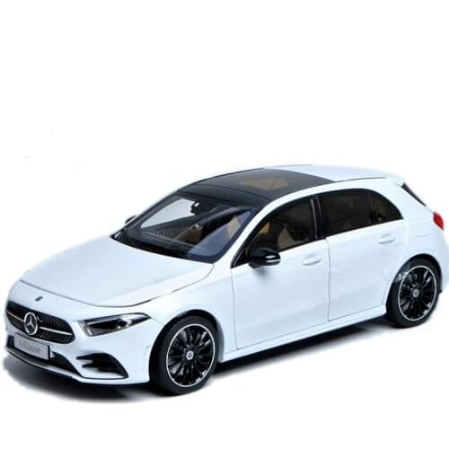 Original 1:18 BENZ A-KLASSE 2017 Doors bonnet trunk open Steering wheel linkage wheel shock Off-road simulation car model