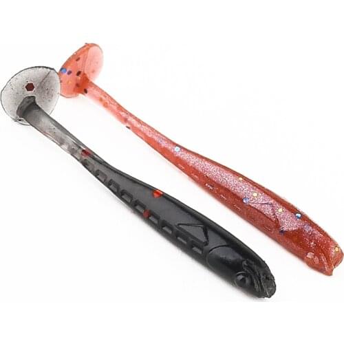 Ardea Mini T-tail Worm Swimbait Soft Lure 35mm/0.3g Wobbler Artificial Silicone Small Bait Jigging Slow Shrimp Fishing Tackle