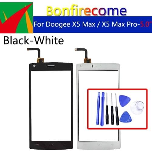 For Doogee X5 Max / X5 Max Pro Touch Panel Touch Screen Digitizer Sensor Replacement Touch Glass Lens No Lcd 5.0 inch